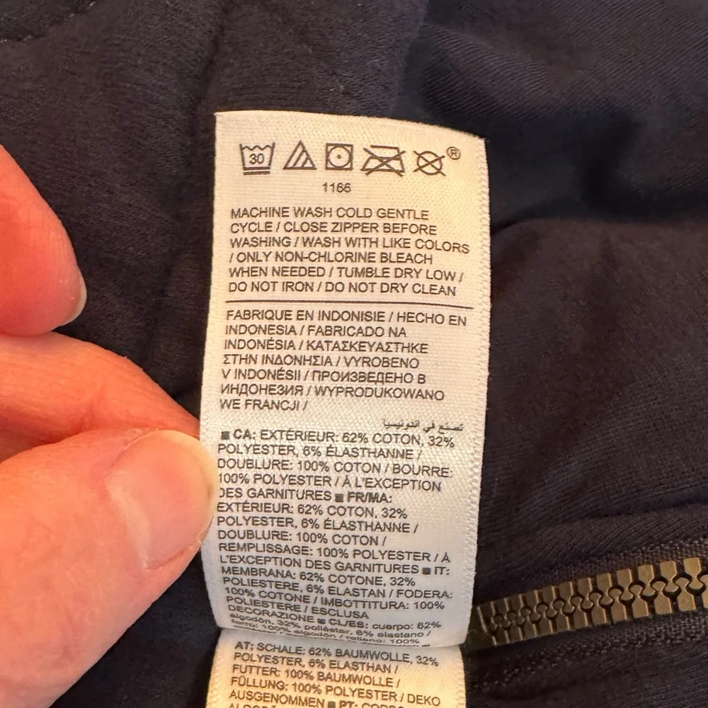 Athleta Navy Quilted Sweatshirt - Picture 5 of 8